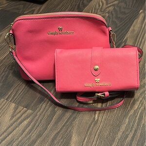 Simply Southern Pink Crossbody Bag and Wallet Set